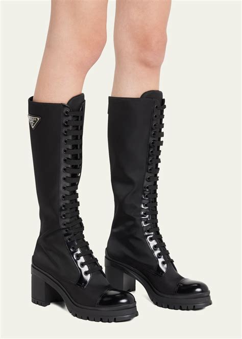 prada fall 2017 boots|Prada lace up combat boots.